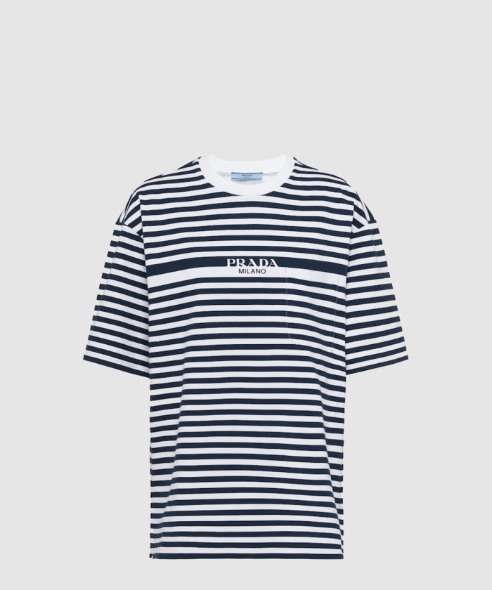 프라다 프린트 저지 티셔츠 3515B